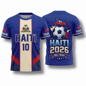 Haiti 2026 Soccer Fan Shirt, Custom Name Number Tee, Football Supporter Gift CH6