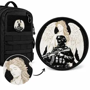 Guardian Angel Tactical Morale Patch Printed Fabric Patch Hook & Loop Patch for MOLLE Backpack Vest