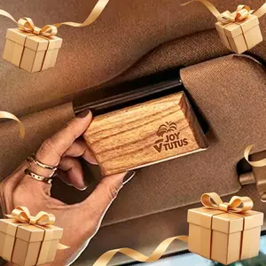 Joytutus fathersdaygift-Wood Car Air Diffuser, Premium Wood Texture Sun Visor Clip-On Fragrance Set, Odor Remover Car Accessories, Universal Brown for Automotive Use fathersdaygift