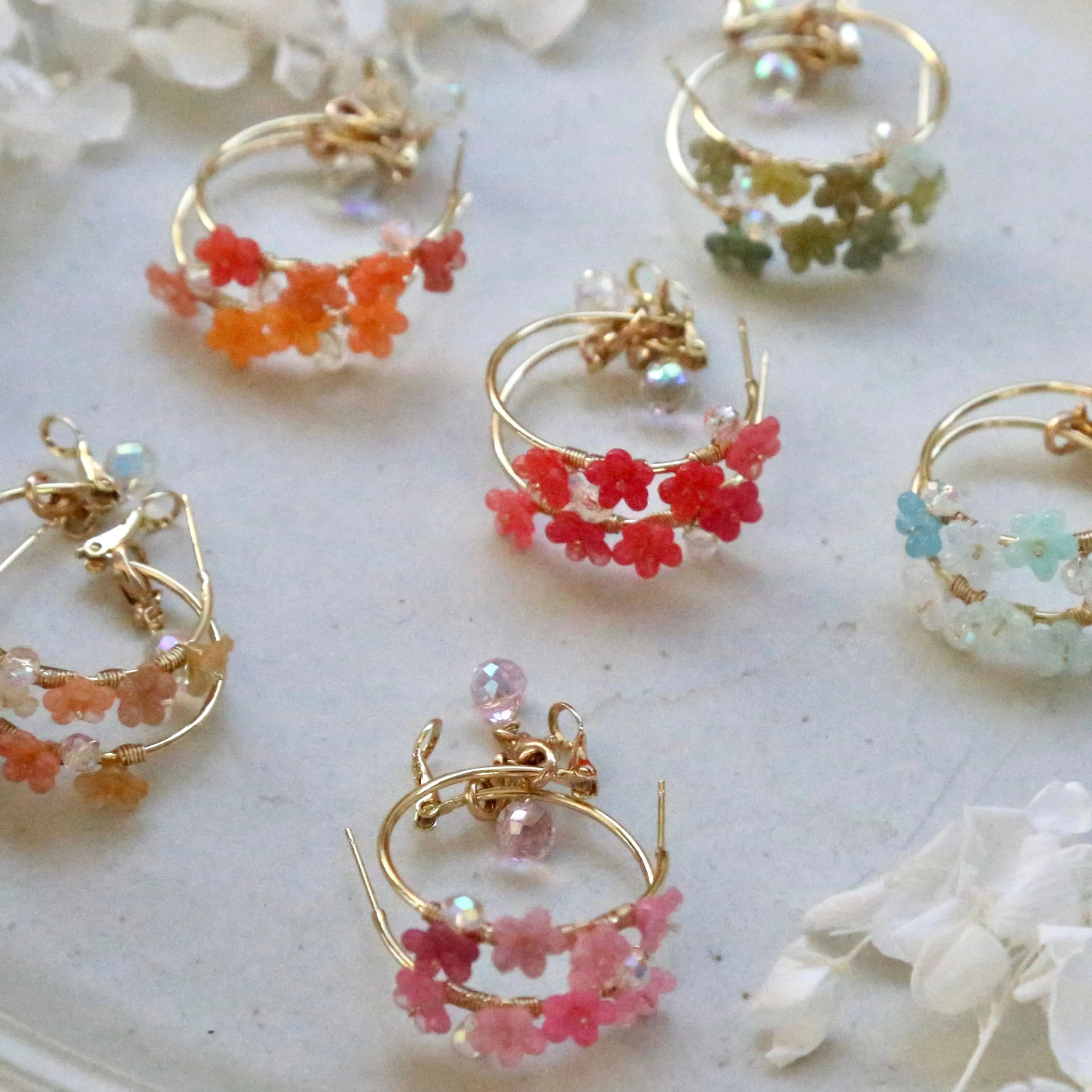 Everbloom Gradient Hoop Earrings