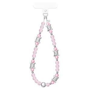 Pink Barbed Wire Phone Charm