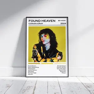 Conan Gray Poster Print | Found Heaven Album Poster | Music Poster | Album Cover Poster | Wall Decor | Music Gift| Room Decor