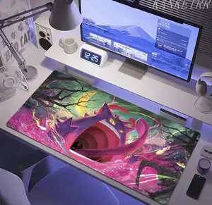 GGengarr Purple Shadow Mouse Pad, Spooky Desk Mat for Gaming, Ghostly Aura Design, Fan Gift