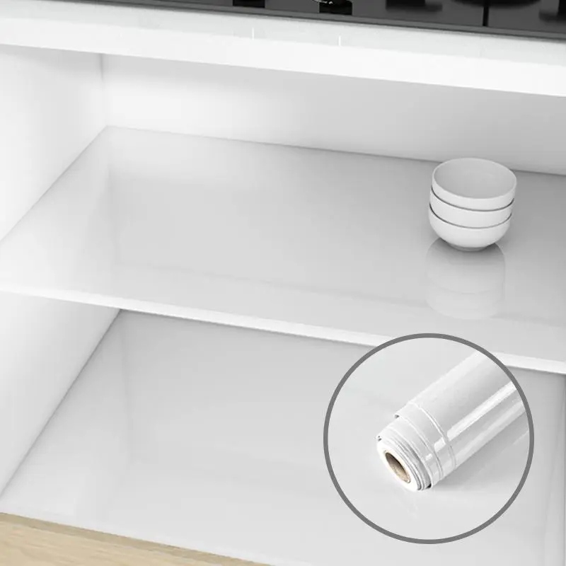Kitchen Cabinet Liner, Self Adhesive Oil Proof & Moisture-proof Cabinet Liner, Waterproof Cabinet Mat, Kitchen Cabinet Refurbishment Sticker