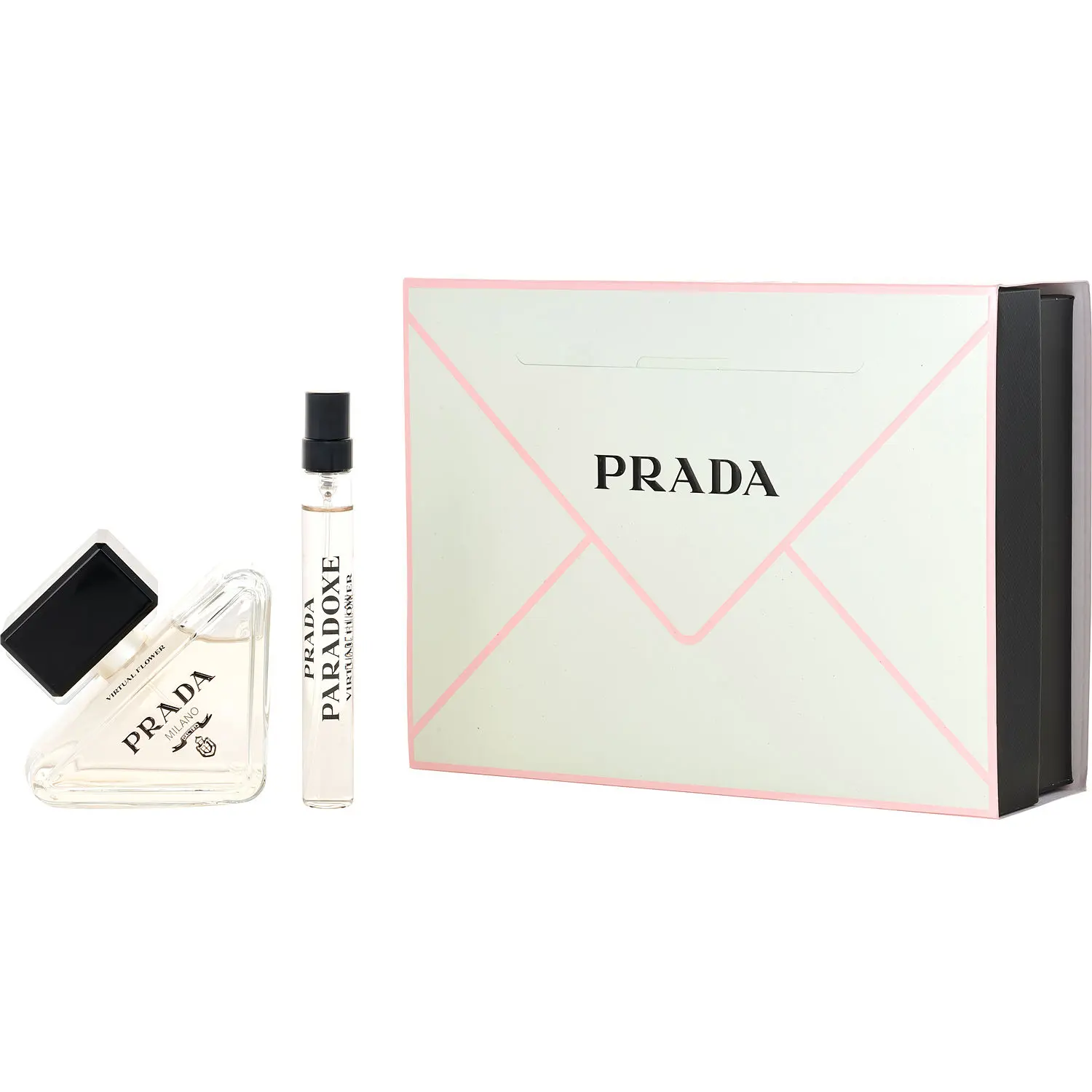Prada Paradoxe Virtual Flower Set-Eau De Parfum Refillable Spray 1.7 Oz & Eau De Parfum Spray 0.33 Oz Mini For Women