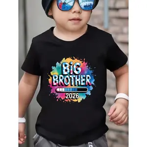 Latest 2026 Boys T-Shirt Featuring a Vibrant Print of 'Big Brother 2026'.