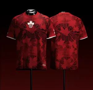 2026 Canada Heritage Red Color Soccer Jersey, Unisex Soccer Jersey For Couple Matching, Vintage Streetwear Soccer Jersey, Perfect Gifts, Sports Top, Gym Athletic Clothes