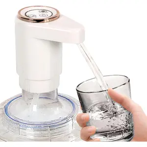 Water Dispenser for 5 Gallon Bottled Water, Automatic Water Pump, Portable USB Rechargeable Electric Water Pump for 2-5 Gallons, Built-in Two Pumps, Suitable for Home, Kitchen, Living Room, Camping, Travel, Office