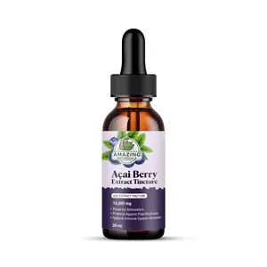Amazing Botanicals Natural Acai Berry Tincture - 10,000 mg, 1oz (30ml) US Dietary Supplement, Premium GMO-Free Antioxidant Support
