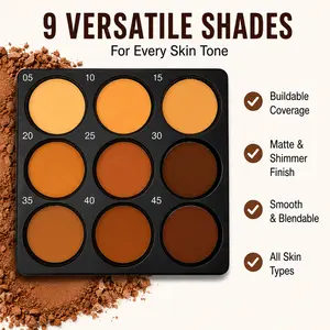 Moving Warehouse Sale – 9 Shade Contour & Bronzer Palette, Natural Sculpt Makeup for All Skin Types, Easy Blend Formula – Final Clearance
