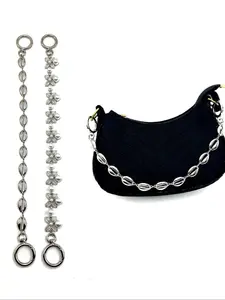 Bag Extension Chain with Pearl Flower Design, Fashionable and Minimalist Carrying Solution, Versatile Accessory for Any Handbag