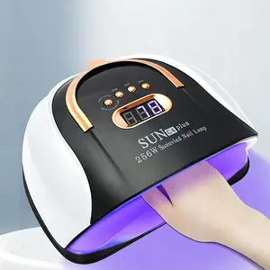 256W Protable UV Nail Lamp,Professional Nail Light for Gel Nails, UV LED Nail Lamp with 4 Timers Smart Sensor 30 LED Beads, Removable Magnetic Base Ambient light curing gel nail polish,  nail art tools Diy Manicure Diy Nails
