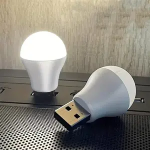 Portable Mini USB Night Light, 2 Counts USB Powered LED Night Light, LED Eye Protective Night Light, Mini USB Light For Home & Office, Lights for Bedroom, USB Powered Lighting