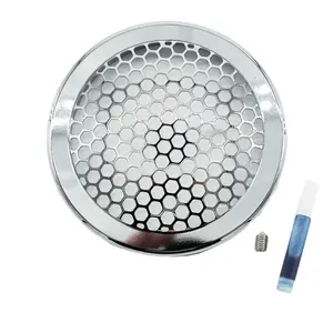 Polished Billet 4" Inch Turbo Inlet Guard Velocity Stack Adapter Bellmouth Intake Hex