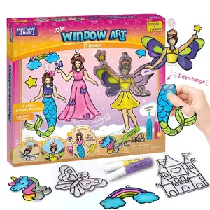 Imagimake Window Art Princess Kit - Suncatcher Arts & Crafts for Kids Ages 8-12