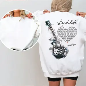Stevie Nicks Landslide Electric Guitar Shirt, Fleetwood Mac Music Tee,Classic Rock Fan Apparel, Perfect Gift for Music Lovers and Boho Style Fans Crewneck Cotton