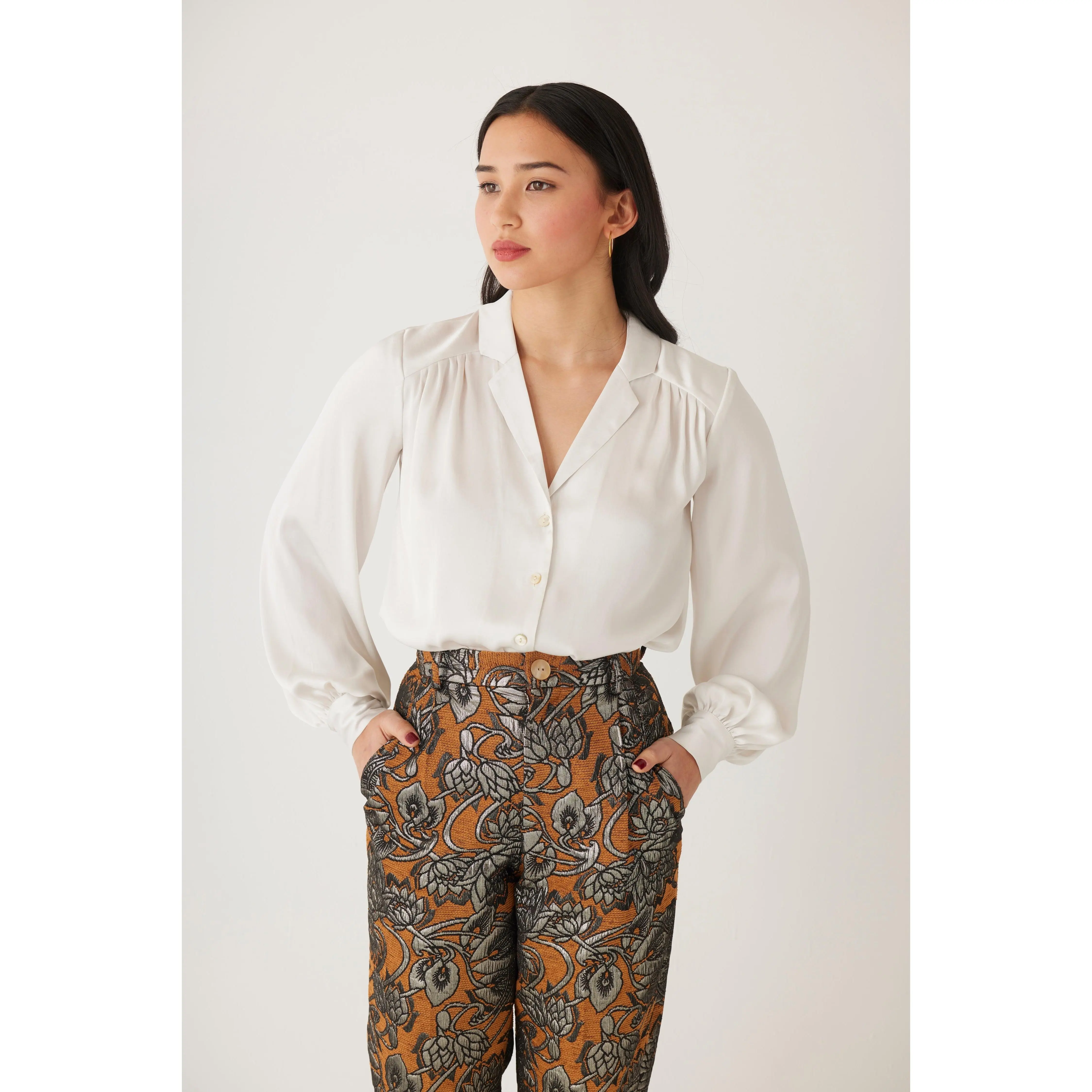 Rose Blouse in Japanese Charmeuse