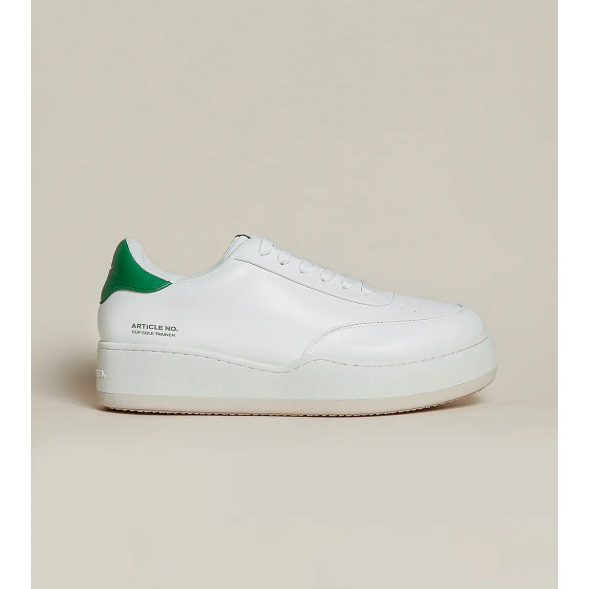 ARTICLE NO. BURGER LOW-TOP WHITE TRAINERS