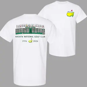 The Masters Tournament Hoodie 1934–2026, Augusta National Golf Club White Pullover Hoodie, Premium Golf Sportswear, Classic Unisex Outdoor Apparel, Trendy Streetwear, Iconic Gift for Golf Lovers