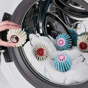 Silicone Anti Fading Laundry Balls Reusable Clothes Anti Color Mixing Washing Machine Cleaning Ball Decontamination Anti Winding