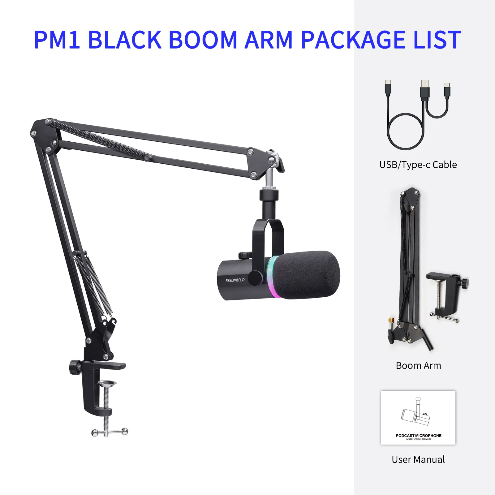 PM1-AS with Boom Arm