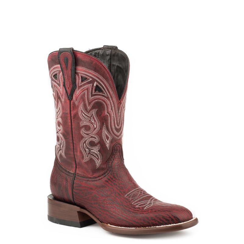 Stetson Womens Black Cherry Shark 11In Jbs Cowboy Boots