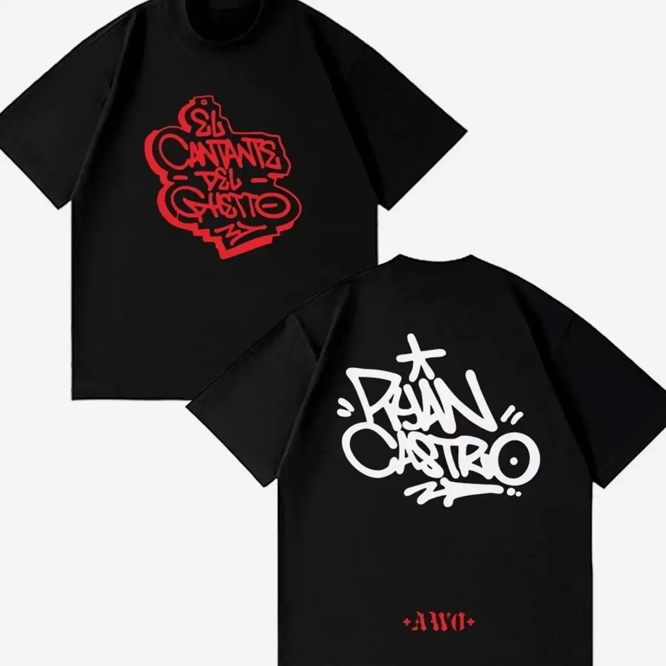 Rapper Ryan Castro Tour 2026 Graphics Tees Men Women Aesthetic Trend T Shirt Short-sleeved Cotton Hip-hop Loose Casual T-shirts 1 75Y