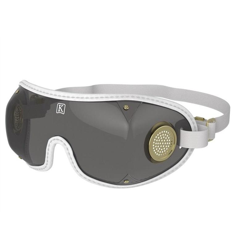 Kroops Original Jockey Racing Goggles - Grey Lens, Brass Vent
