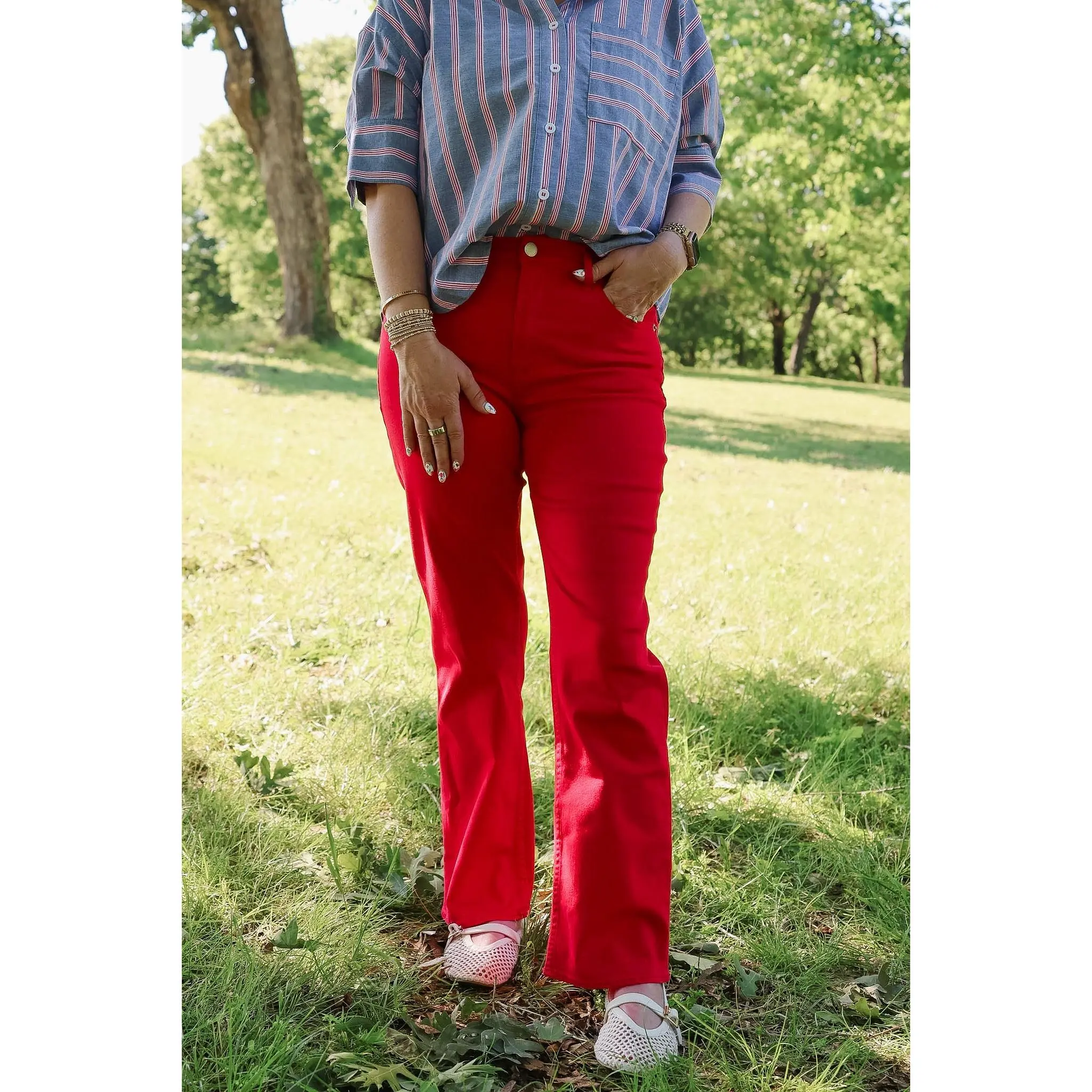 [Dear John] Anika Straight Leg Jean - Salsa