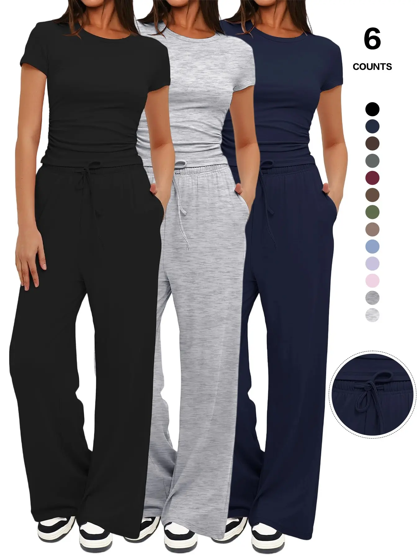 Black + Light Gray + Dark Blue