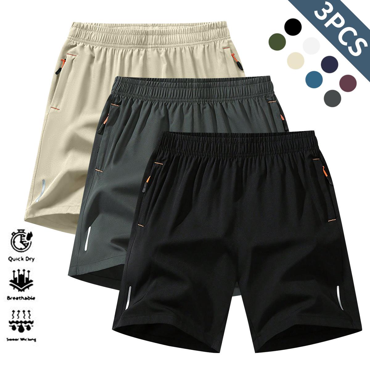 Men's Athletic Shorts Quick Dry Reflective Design Running Gym Workout Shorts for Men, Lightweight Breathable Sports Shorts with Pockets, Fitness Shorts for Outdoor Exercise