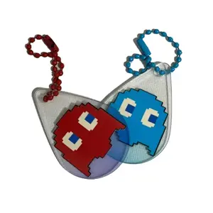 Video Game Ghost Couple's Keychains