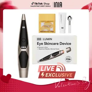 【LIVE EXCLUSIVE】INIA LUMIN 4-in-1 Eye Skincare Wand – 3 Mins a Day for Fewer Lines in 14 Days & Less Puffiness in 21, FDA-Cleared, Spa-Level Results at a Fraction of the Price, Lift & Brighten Eyes in Just Weeks