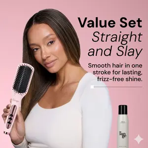 L'ANGE HAIR -  L’ange Straight & Slay Starter Pack - Le Vite Straightening Brush, Déjà Vu Dry Shampoo 3oz