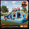 VanAcc 2-in-1 Inflatable Bounce House & Water Slide for Kids, Dry & Wet Jumper with Climbing Wall & Splash Pool, Indoor Outdoor Playset, Air Blower Included, Birthday & Holiday Gift, Off-Season Deal #Chrismas decor #halloween decor #TikTokShopBlackFriday