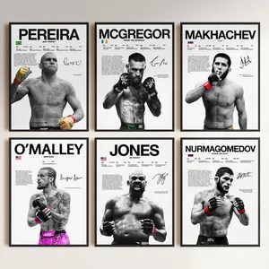 UFC Fighter Wall Art, MMA Art Poster, UFC Legend Print Set Decor, Gifts for Him/Her, Wall Art Print, Poster For Gift, Boxing Home Decor Art