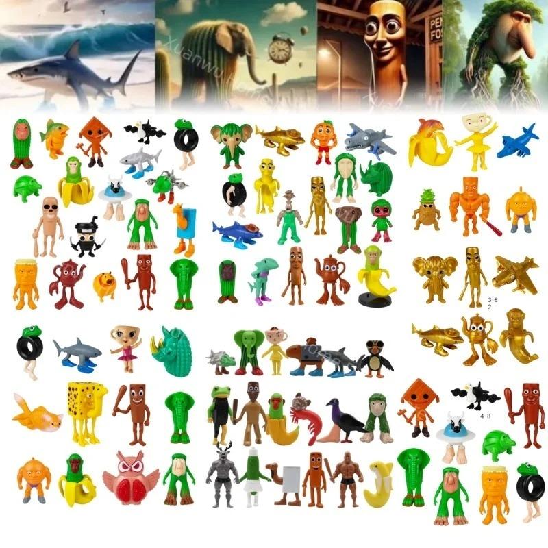 18PCS Italian Brainrot AI Animals Tung Tung Tung Sahur Funny  Figure