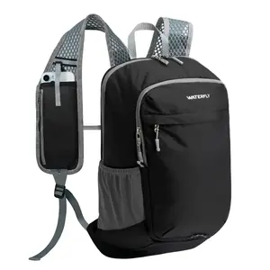 WATERFLY Packable Lightweight Small Backpack: 15L Foldable Mini Hiking Daypack - Ultralight Compact Day Pack for Women Men Outdoor Travel Camping Walking