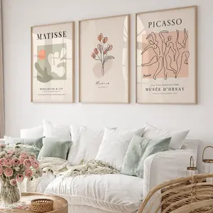 Matisse Botanical Wall Art Set of 3 - Digital Print, Modern Decor  Poster Unframed - 5 size, 8x12  to 27x40