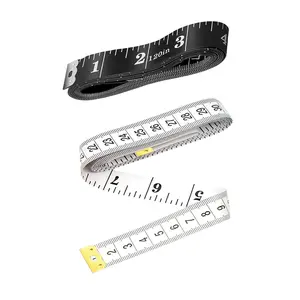 Tape Measures  Measuring Tape,120 Inch/300cm Soft Fabric Measuring Tape for Sewing Cloth Measurement, Double Scale Tailor Ruler for   Measurement  Craft (Black+White)
