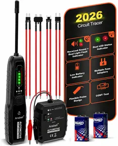 2026 Upgraded Automotive Circuit Tracer & Wire Finder, 6–42V Electrical Short/Open Detector with Flexible Probe, Dual LED Indicator & Fuse Adapter Kit, Car Diagnostic Tool for Auto, Truck, RV & DIY Use