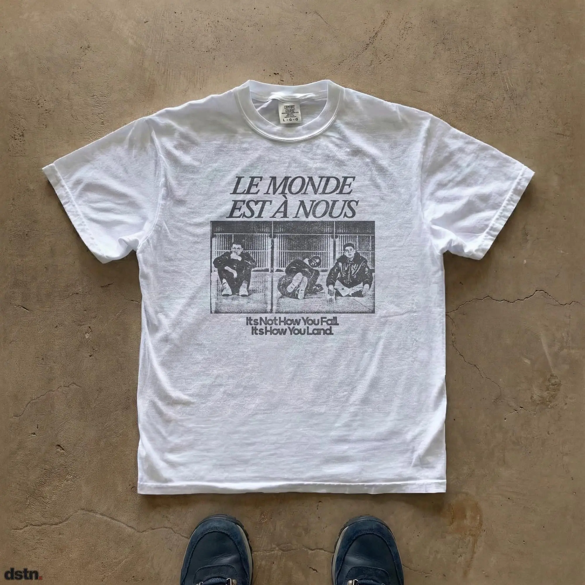 Le Monde Est � Nous La Haine Film Comfort Colors Shirt French Cult Movie Tee
