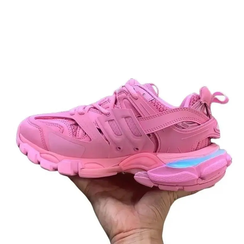 classic vintage track dad shoes with LED size 35-45 men‘s and women's athletic thick sole height increasing streetwear chunky running shoes designer athleisure rechargeable casual  lace up tennis shoes 10 LED shining modes Walking Shoes