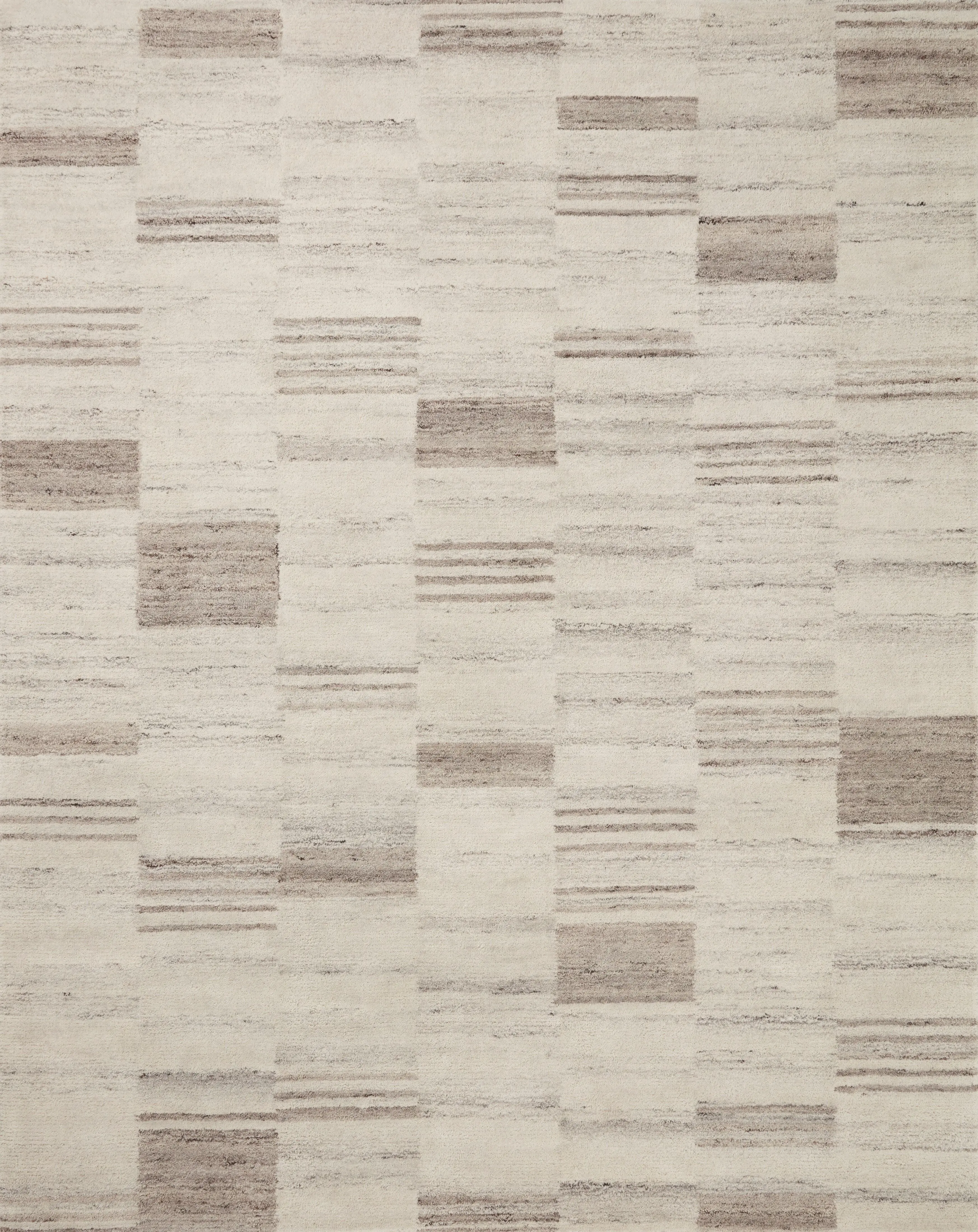 Amber Lewis x Loloi Rocky ROC-04 Ivory Dove Contemporary Hand Tufted Rug