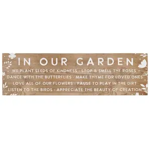 Sincere Surroundings 24" In Our Garden VintagePallet Board