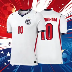 10# Bellingham 2026 England Home Short-Sleeve Soccer Jersey Breathable