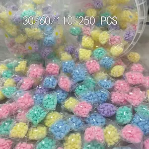 Long-Lasting 4 Color Laundry Scent Beads, Fragrance Booster, Laundry Balls, 30pcs/60pcs/110pcs/250pcs, for Home and Travel Use, Eliminate Clothing Odors