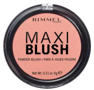 Rimmel London Maxi - 001 Third Base - Blush Powder, Lightweight, Highly Pigmented, Blendable, 0.31oz