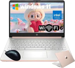 HP 14" Slim Laptop - 4/8/16GB DDR4 RAM, 128GB UFS, 11hrs Battery, Ideal for Study & Office!