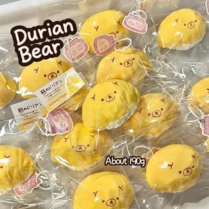 Durian Bear Squishy - Food Grade Silicone with a Frozen Butter Texture